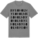 Mid Heather Gray t-shirt med Nyboholm ordlek t-shirt