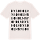 Vintage White t-shirt med Nyboholm ordlek t-shirt