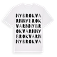 White t-shirt med Nybrokvarn ordlek t-shirt