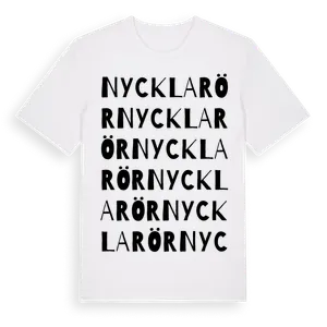 Nycklarör ordlek t-shirt – ekologisk bomull t-shirt från Pinshirt