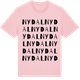 Pink Cotton t-shirt med Nydal ordlek t-shirt