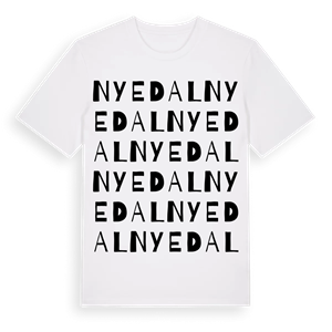 Nyedal ordlek t-shirt – ekologisk bomull t-shirt från Pinshirt