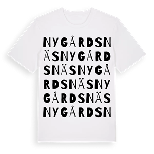 Nygårdsnäs ordlek t-shirt – ekologisk bomull t-shirt från Pinshirt