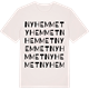 Vintage White t-shirt med Nyhemmet ordlek t-shirt