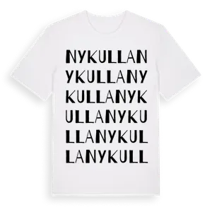 Nykulla ordlek t-shirt – ekologisk bomull t-shirt från Pinshirt