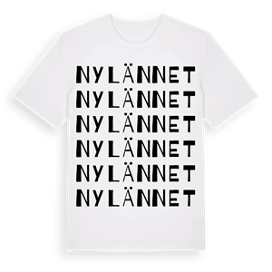 Nylännet ordlek t-shirt – ekologisk bomull t-shirt från Pinshirt