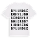 White t-shirt med Nylundberg ordlek t-shirt