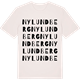 Vintage White t-shirt med Nylundberg ordlek t-shirt