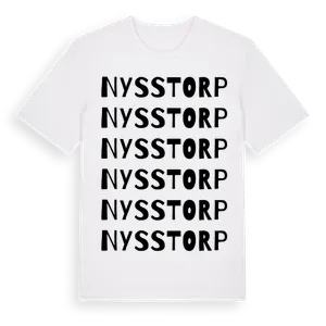 Nysstorp ordlek t-shirt – ekologisk bomull t-shirt från Pinshirt