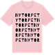Pink Cotton t-shirt med Nytorpet ordlek t-shirt