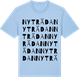 Blue Soul t-shirt med Nyträdan ordlek t-shirt