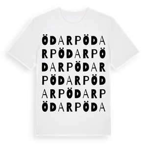 Ödarp ordlek t-shirt – ekologisk bomull t-shirt från Pinshirt