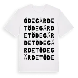 Ödegärdet ordlek t-shirt – ekologisk bomull t-shirt från Pinshirt