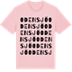 Pink Cotton t-shirt med Odensjö ordlek t-shirt