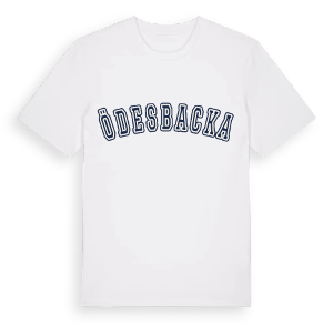 Ödesbacka college t-shirt – ekologisk bomull t-shirt från Pinshirt