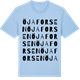 Blue Soul t-shirt med Öjaforsen ordlek t-shirt