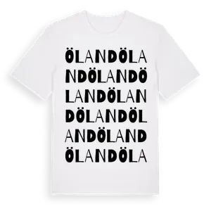 Öland ordlek t-shirt – ekologisk bomull t-shirt från Pinshirt
