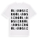 White t-shirt med Ölandsberg ordlek t-shirt