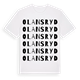 White t-shirt med Olansryd ordlek t-shirt
