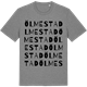 Mid Heather Gray t-shirt med Ölmestad ordlek t-shirt