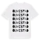 White t-shirt med Ölmestad ordlek t-shirt