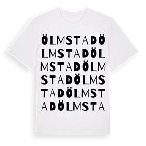Ölmstad ordlek t-shirt – ekologisk bomull t-shirt från Pinshirt