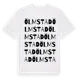 White t-shirt med Ölmstad ordlek t-shirt