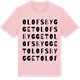 Pink Cotton t-shirt med Olofsbygget ordlek t-shirt