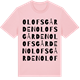 Pink Cotton t-shirt med Olofsgården ordlek t-shirt