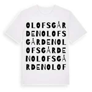 Olofsgården ordlek t-shirt – ekologisk bomull t-shirt från Pinshirt