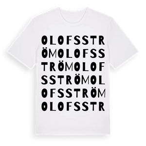 Olofsström ordlek t-shirt – ekologisk bomull t-shirt från Pinshirt