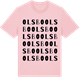 Pink Cotton t-shirt med Olsbo ordlek t-shirt