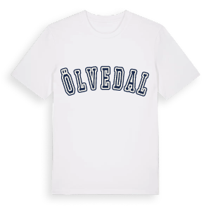 Ölvedal college t-shirt – ekologisk bomull t-shirt från Pinshirt