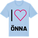 Blue Soul t-shirt med Jag älskar Önna t-shirt stort tryck