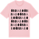 Pink Cotton t-shirt med Önnabo ordlek t-shirt