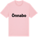 Pink Cotton t-shirt med Önnabo fetstil t-shirt