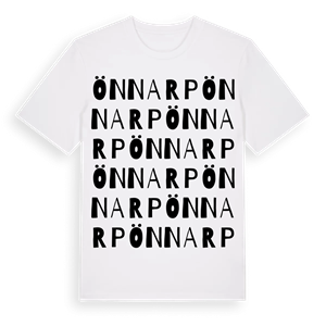 Önnarp ordlek t-shirt – ekologisk bomull t-shirt från Pinshirt
