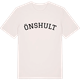 Vintage White t-shirt med Önshult böjd t-shirt