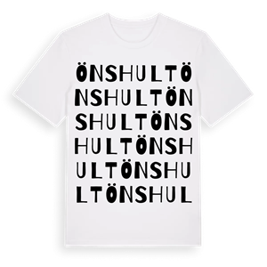 Önshult ordlek t-shirt – ekologisk bomull t-shirt från Pinshirt