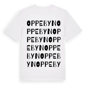 Oppebyn ordlek t-shirt – ekologisk bomull t-shirt från Pinshirt