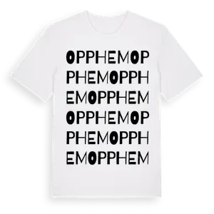 Opphem ordlek t-shirt – ekologisk bomull t-shirt från Pinshirt