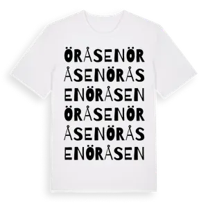 Öråsen ordlek t-shirt – ekologisk bomull t-shirt från Pinshirt
