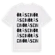 White t-shirt med Öråsen ordlek t-shirt