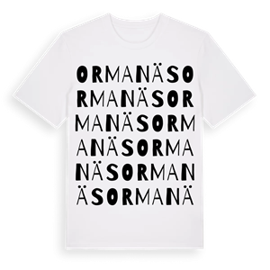 Ormanäs ordlek t-shirt – ekologisk bomull t-shirt från Pinshirt