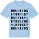 Blue Soul t-shirt med Ormarydsby ordlek t-shirt