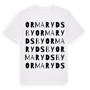 Ormarydsby ordlek t-shirt – ekologisk bomull t-shirt från Pinshirt