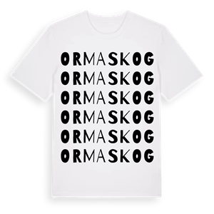 Ormaskog ordlek t-shirt – ekologisk bomull t-shirt från Pinshirt