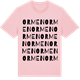 Pink Cotton t-shirt med Ormen ordlek t-shirt