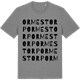 Mid Heather Gray t-shirt med Ormestorp ordlek t-shirt