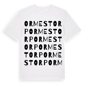 Ormestorp ordlek t-shirt – ekologisk bomull t-shirt från Pinshirt